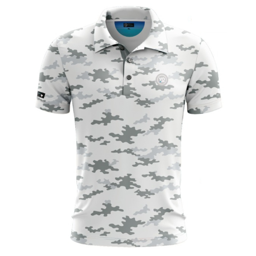 Camo - White - Mens Polo | YO Maui